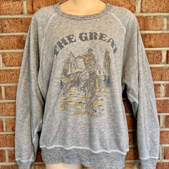 THE GREAT. College Sweatshirt With Rodeo Graphic Medium - Picture 3 of 10